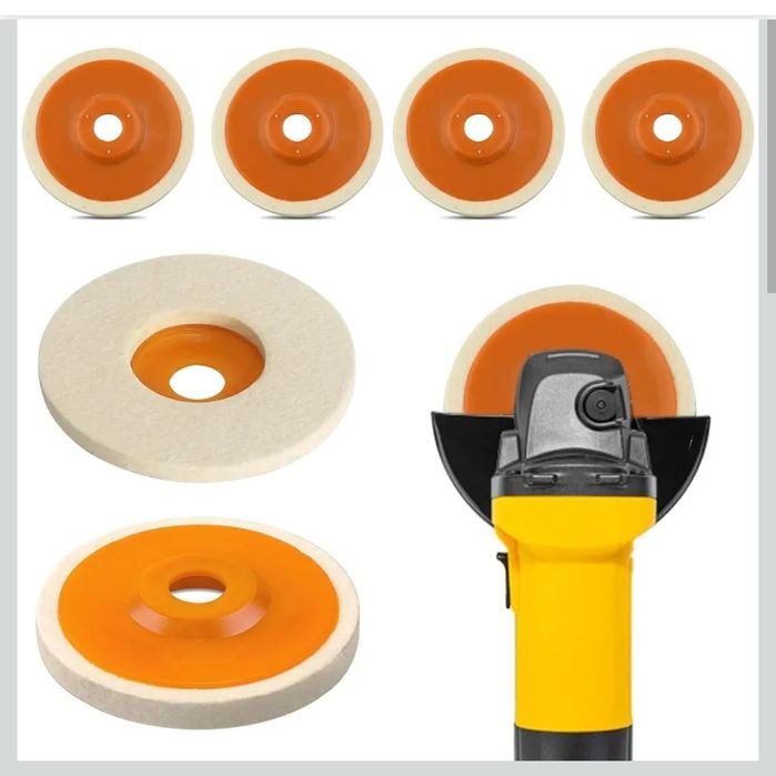 Mellystore Szlifierka kątowa + 6 tarcz polerskich 125 mm