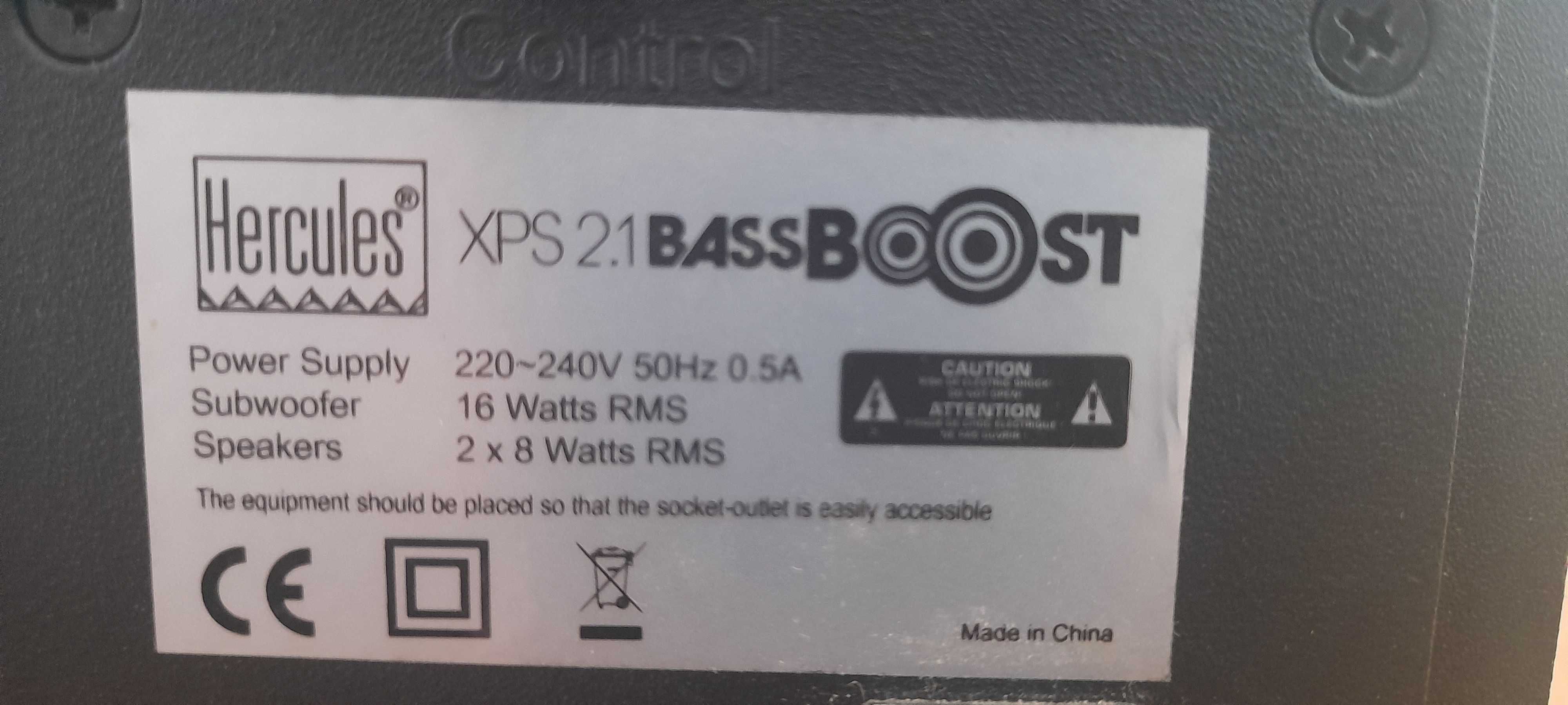 Coluna Hercules XPS 2.1 BassBoost