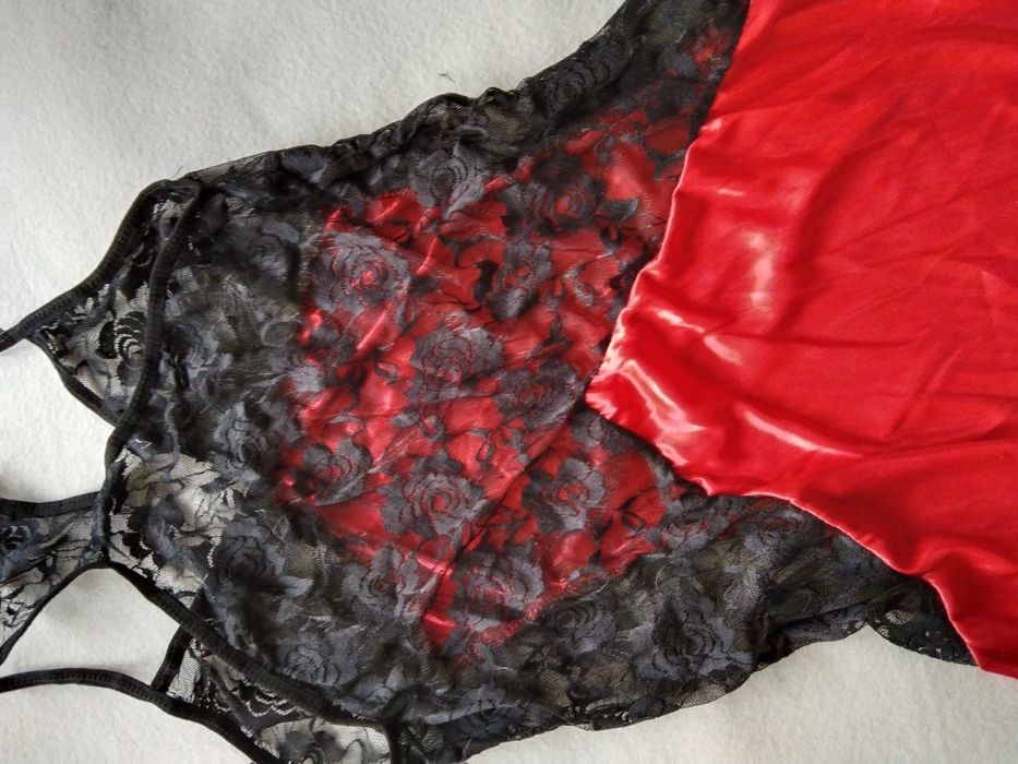 M 38 Seksowna koszulka strój kostium seksowny komplet koszula stringi