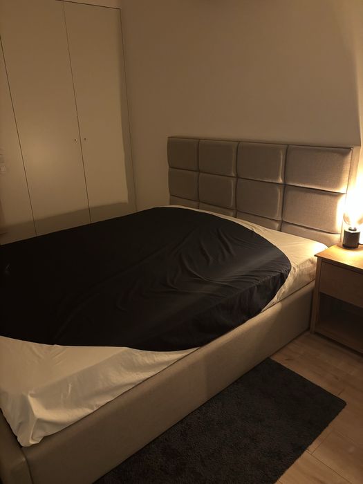 Cama casal estufada + colchão