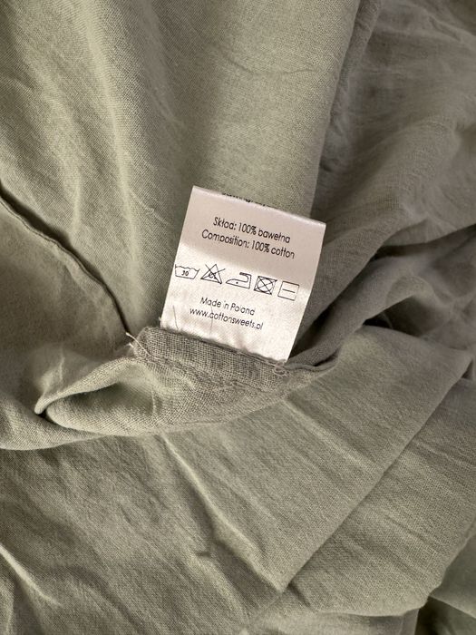 Baldachim bawełniany Cotton and Sweets szałwiowy pustynna zieleń