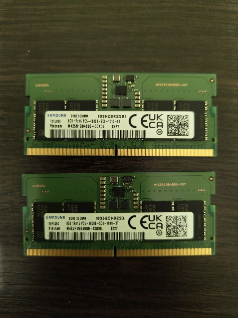 Samsung 16Gb DDR5 (2x8) 4800MHz SODIMM