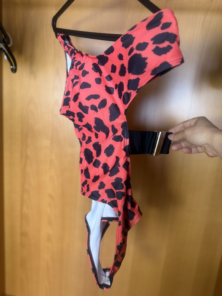 Body  vermelho e preto Novo (verao )