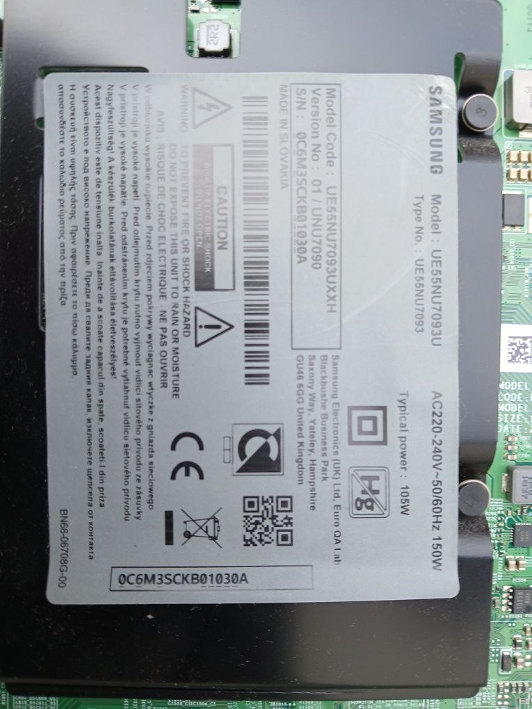 UE55NU7093U - cześci