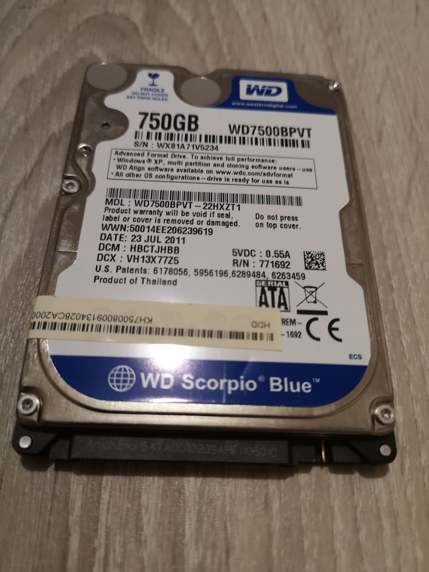 Dysk HDD WD 750Gb