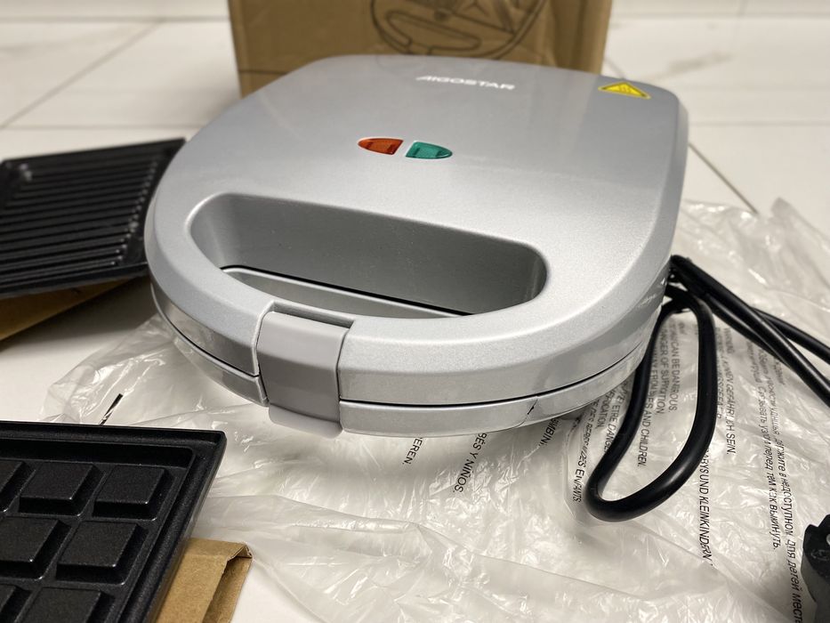 Вафельниця бутербродниця тостер паніні Aigostar 3в1  750Bт Уцінка!