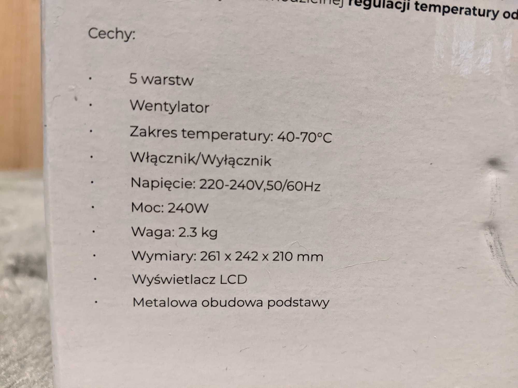 Suszarka spożywcza do grzybów  BLOW LCD 240W