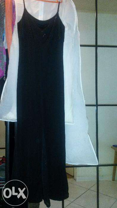 sukienka czarna klasyczna z wstawkami mieniącymi się rozmiar 36/38