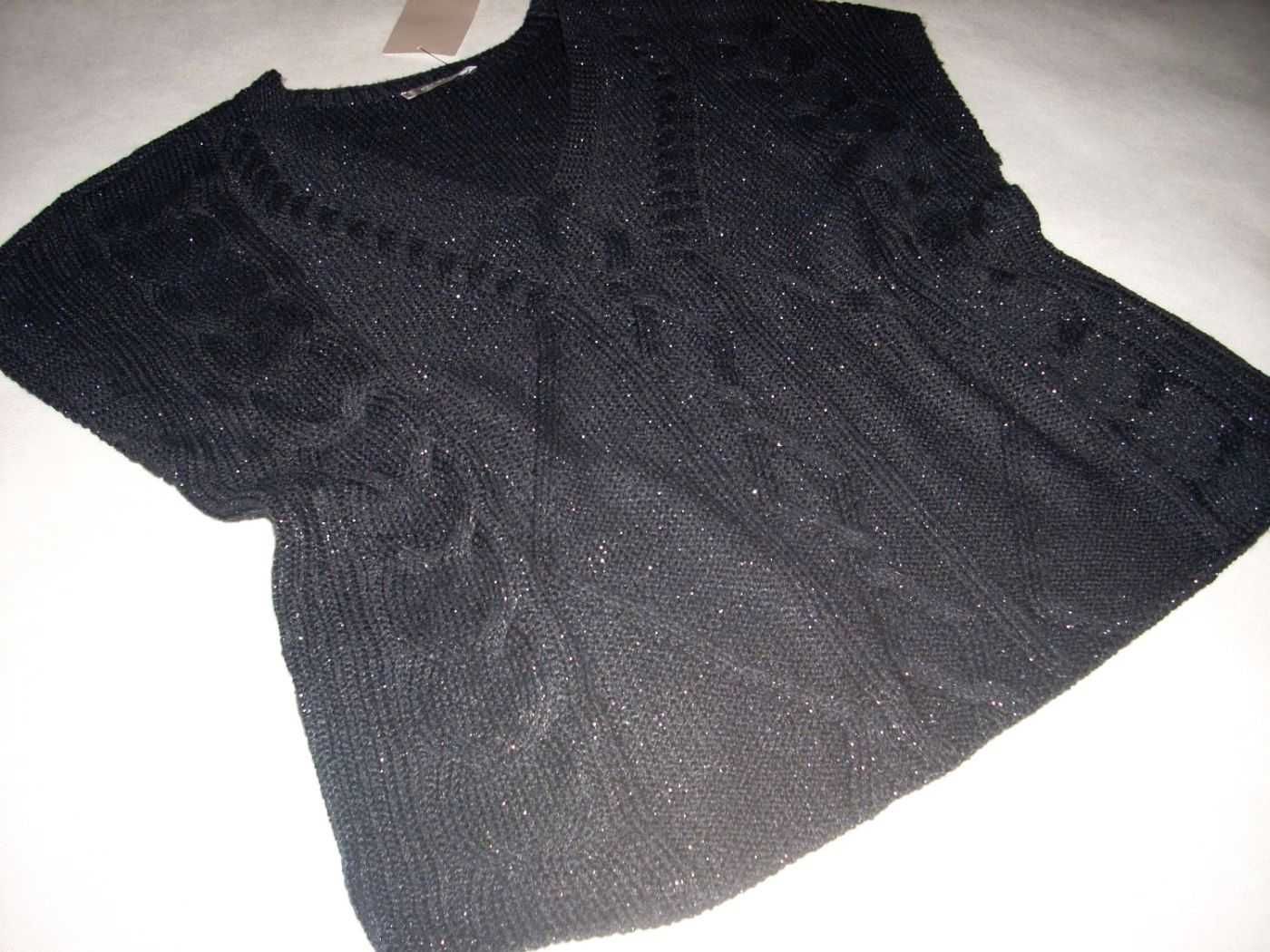 Nowa kamizelka sweter Srebrna nitka 38 40 42