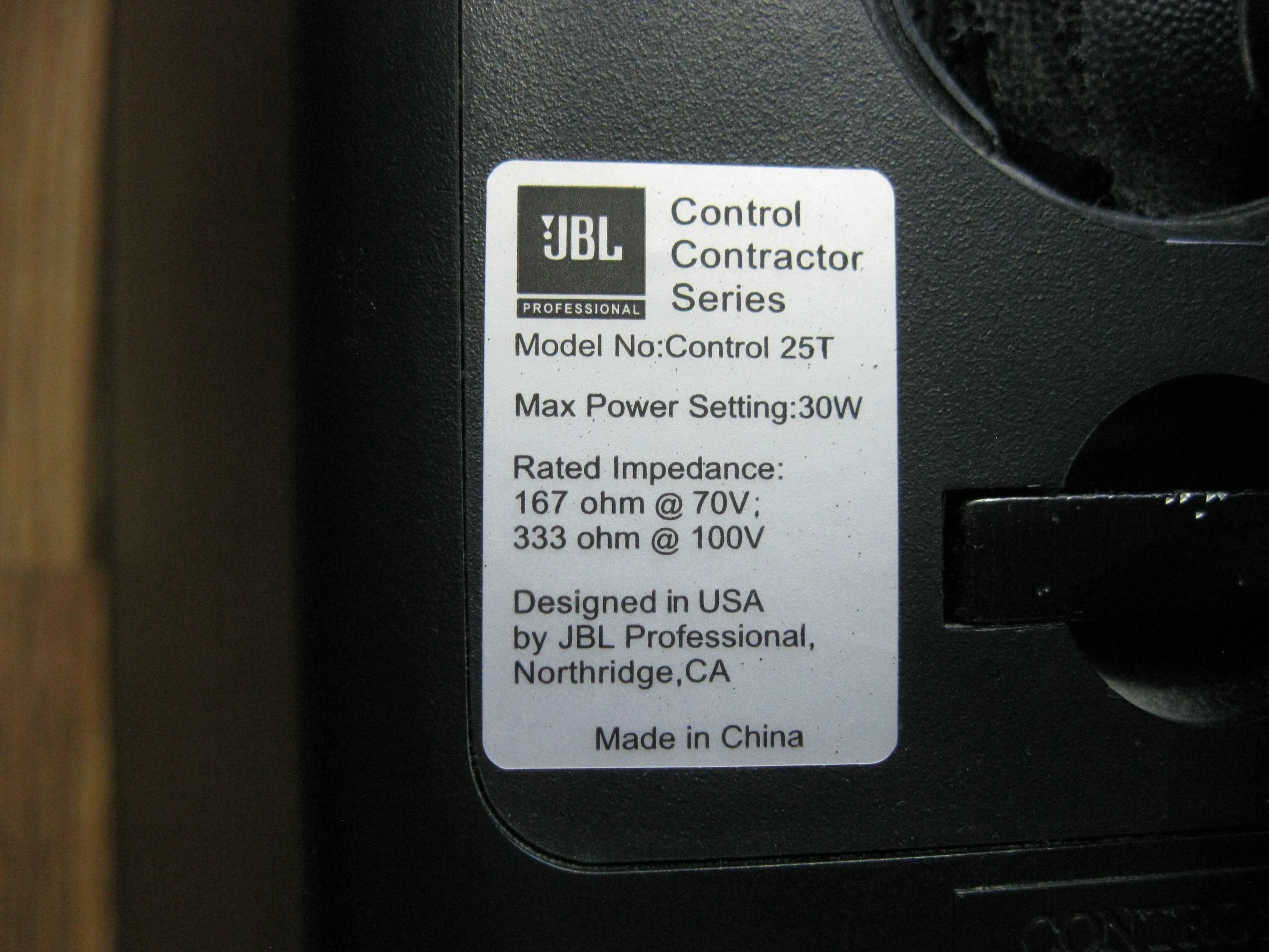 Kolumny JBL control 25T