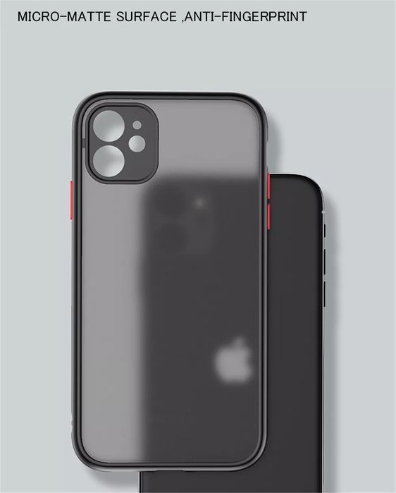 Capa Efeito Smoked P/ IPhone 11 / 11 Pró / 12 / 13 / 14 Pró