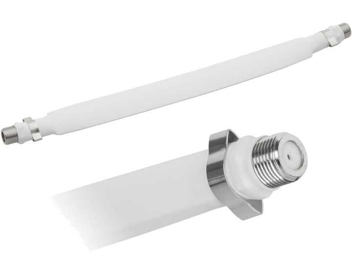 Przejściówka okienne na kabel koncentryczny + 2x wtyk F
