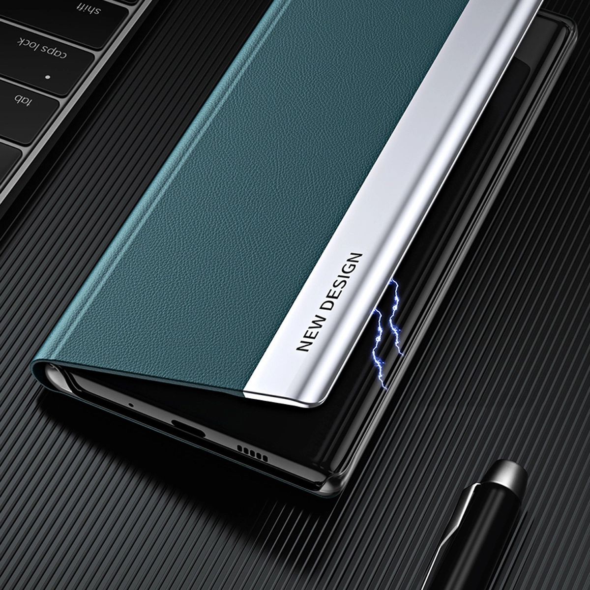 Sleep Case Pro Etui Do Samsung Galaxy S23+ Z Klapką Podstawka Czarne