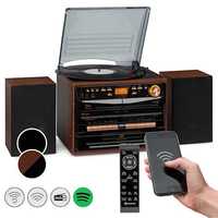 388-DAB+ , wieża stereo,  płyty winylowe, CD, kasety, BT, FM/DAB+, USB