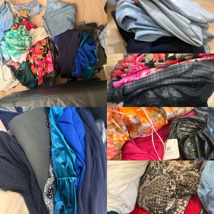 wory, wór ubrań, markowe torby, buty, sukienki,koszule, spodnie, dresy