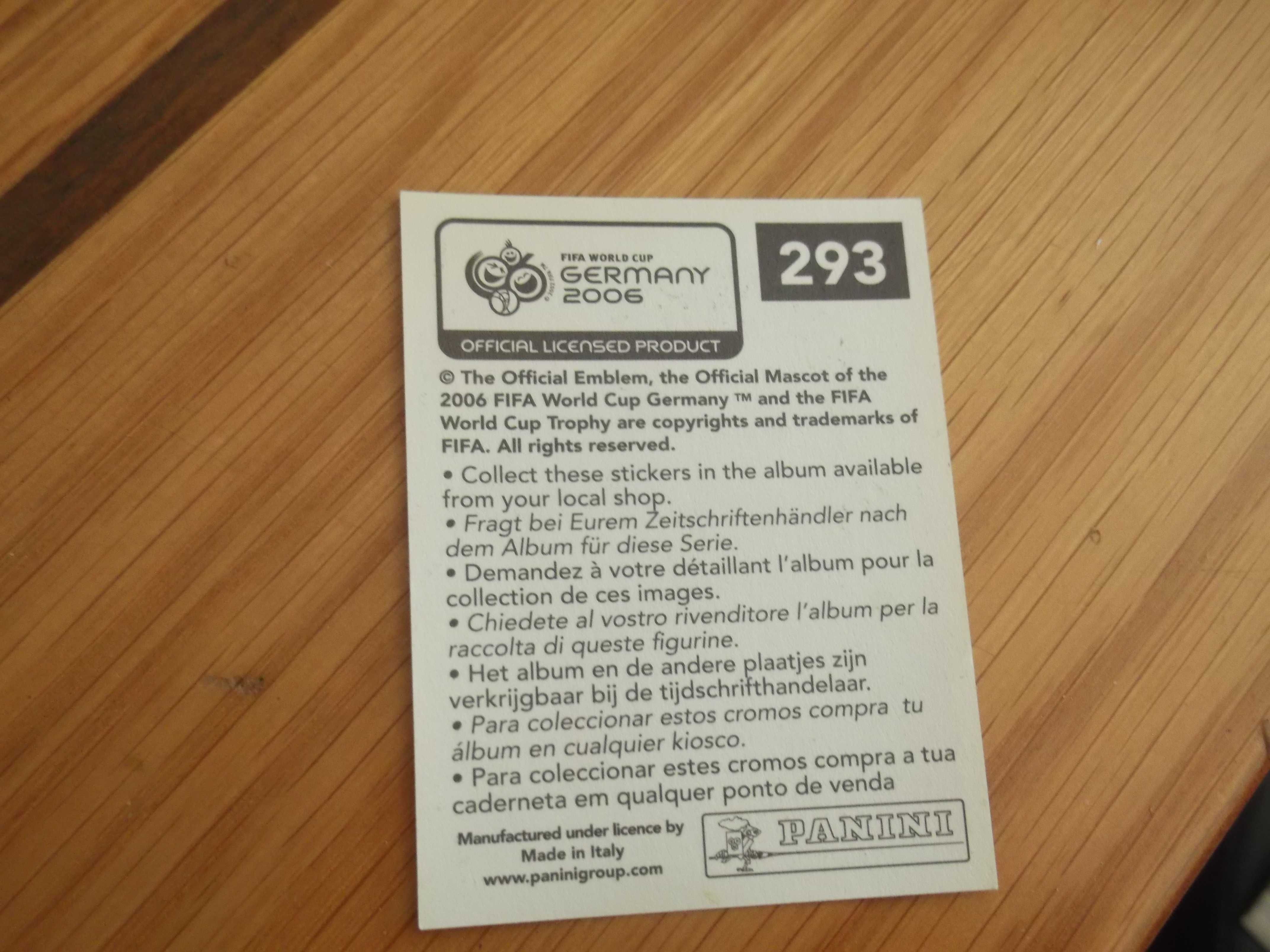 Cromo do Figo de 2006
