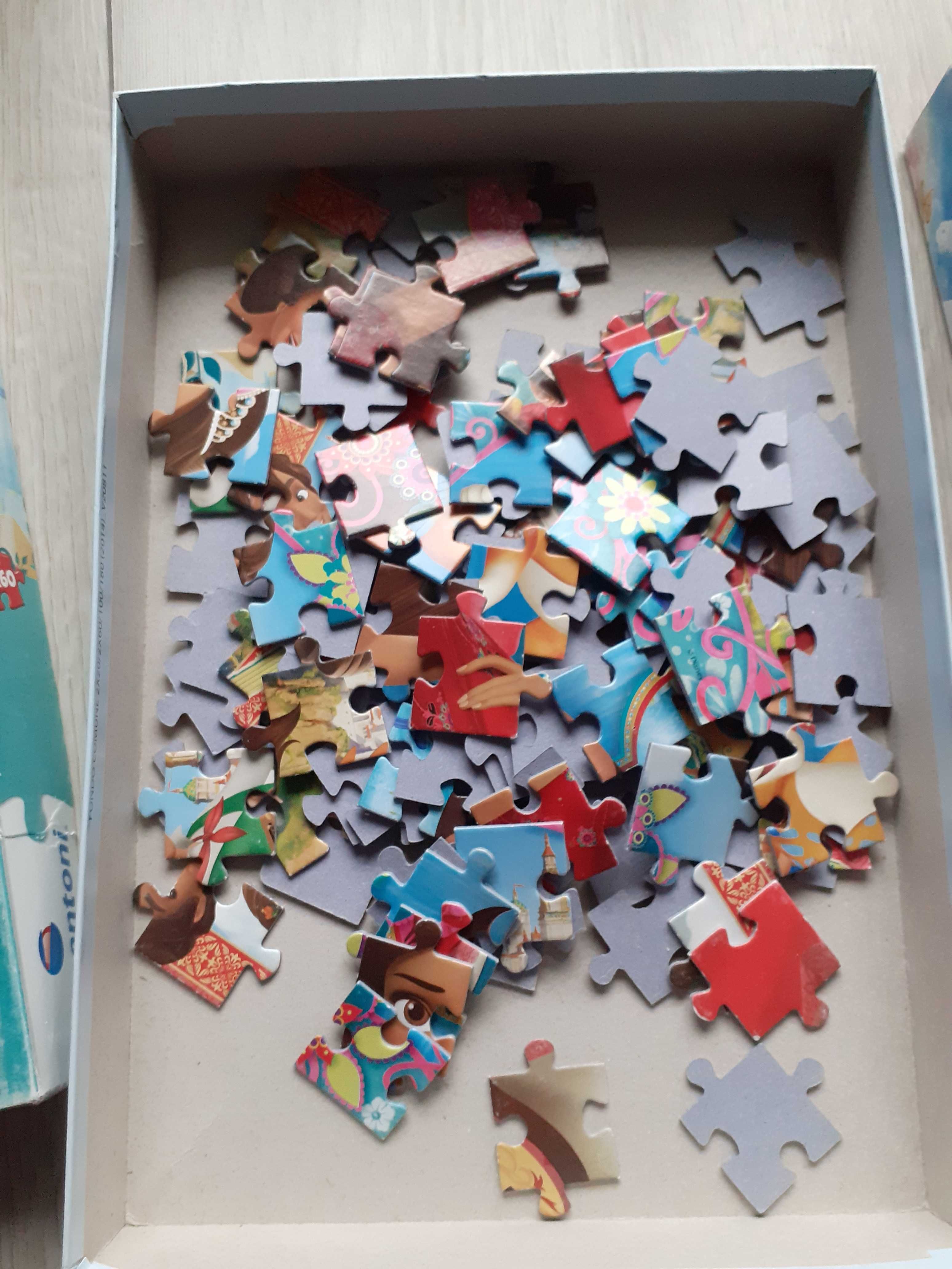 Puzzle zestaw 5szt od 3 do 5+