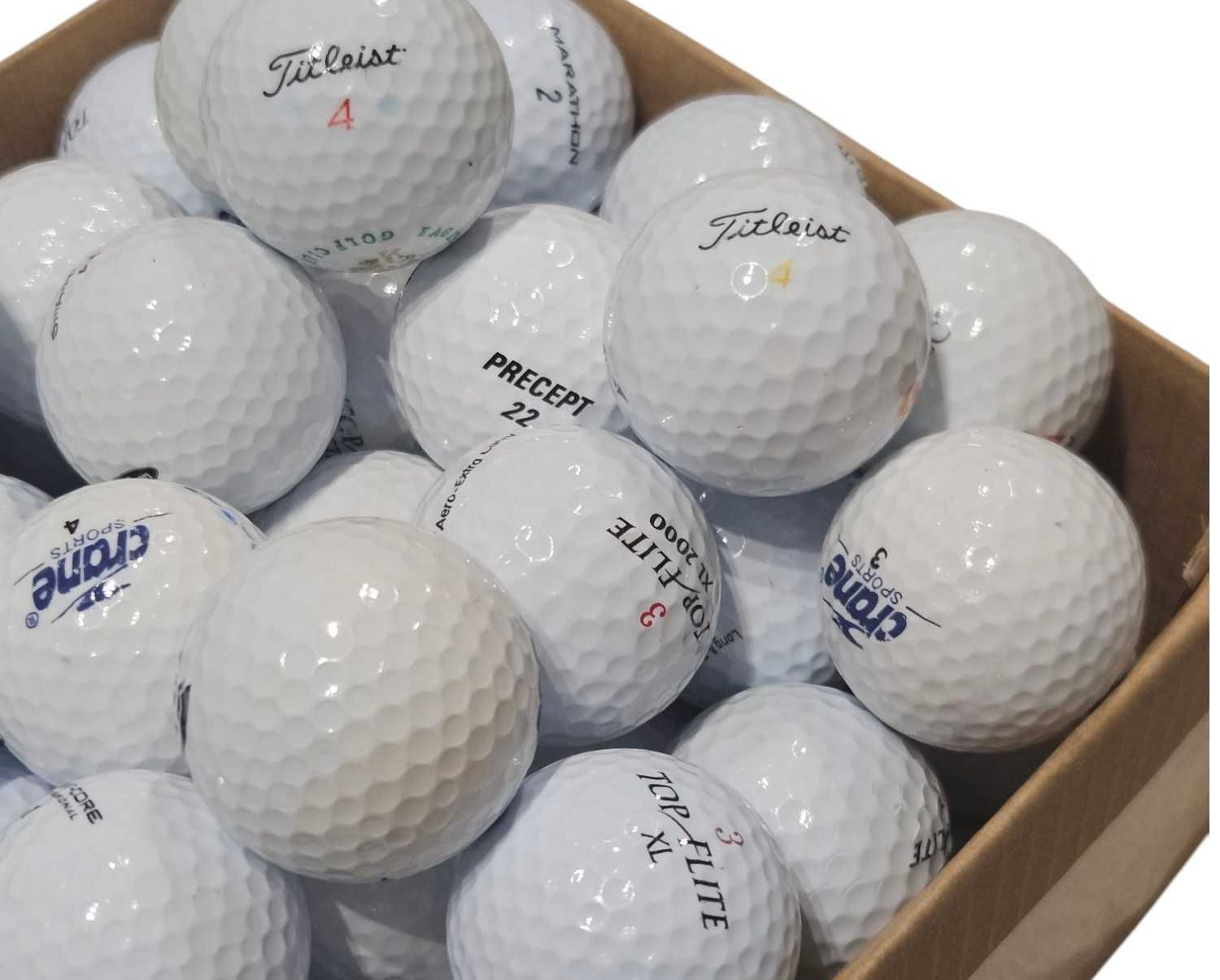 Kat. A/B piłki golfowe 40szt MIX do golfa zestaw białe LAKEBALLS