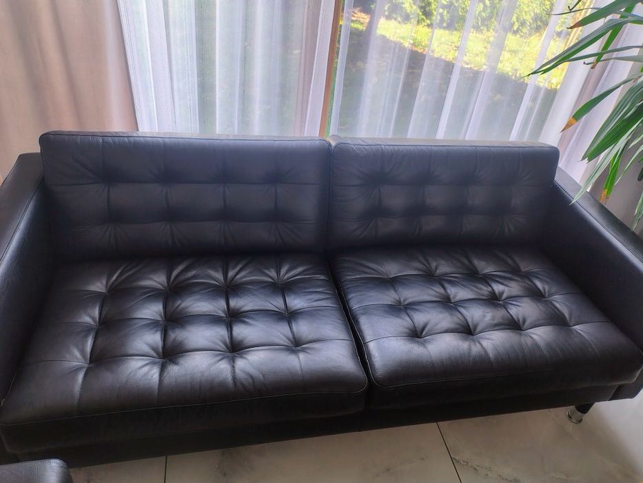 IKEA LANDSKRONA sofa kanapa 3 osobowa skóra