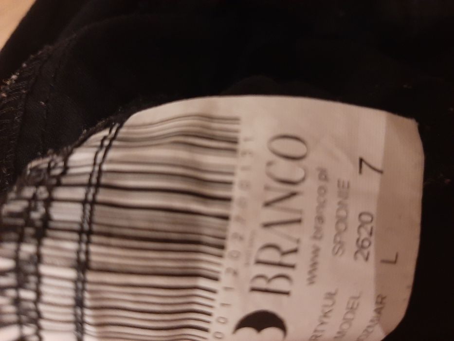 Czarne spodnie ciążowe 3/4  Branco L