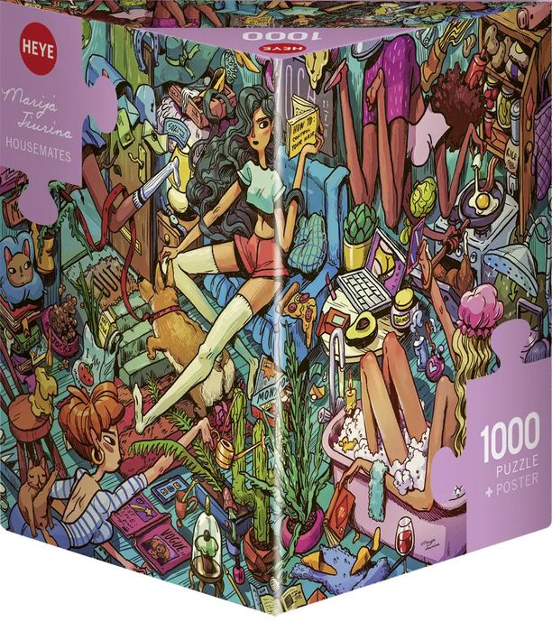 Puzzle 1000 elementów. Bitwa królików, Ruyer. Heye