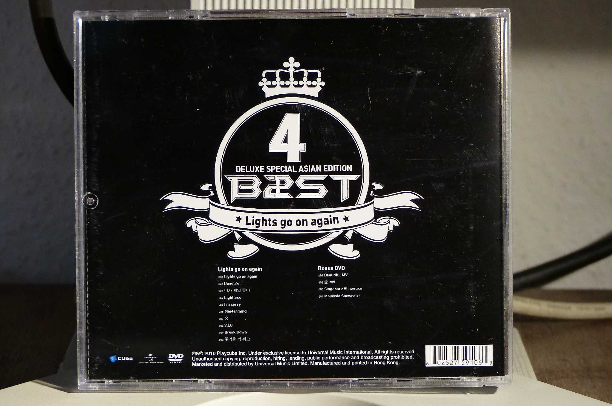 CD DVD B2ST Lights Go On Again (Deluxe Special Asian Edition) K-pop