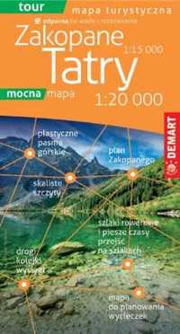 Mapa turystyczna Tatry i Zakopane Tour 1:20 000 - praca zbiorowa