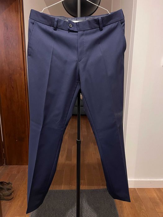 Garnitur Vistula granatowy wełniany Super Slim | marynarka + spodnie