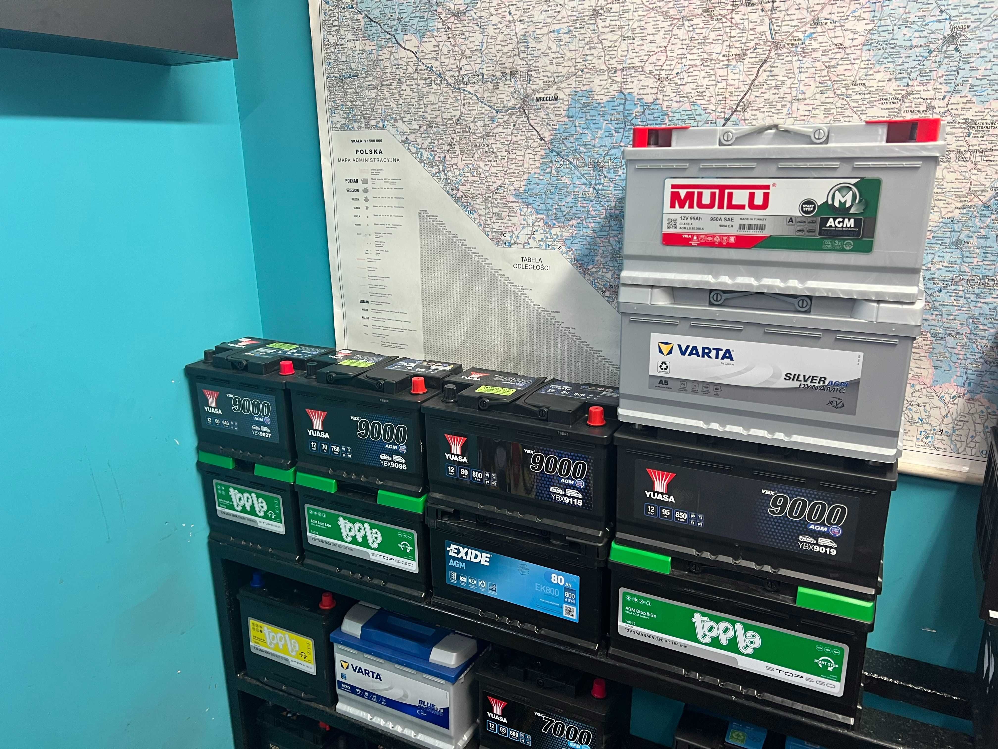 Akumulator YUASA 12V 80Ah/780A START/STOP EFB; YBX7335 EFB Start Stop