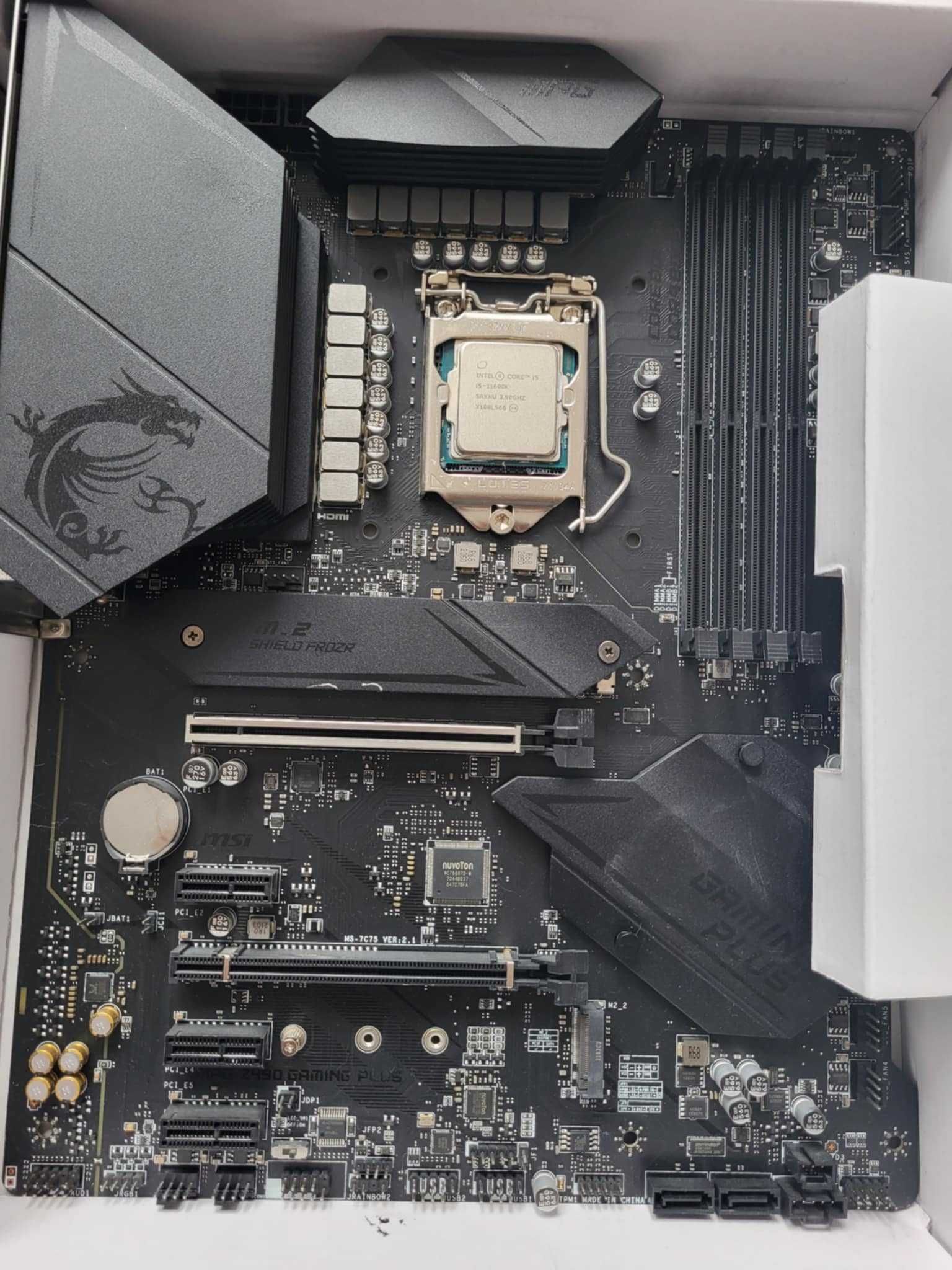 MSI MPG Z490, I5-11600K, DDR4 XPG GAMMIX D20 2X8GB Całość lub osobno