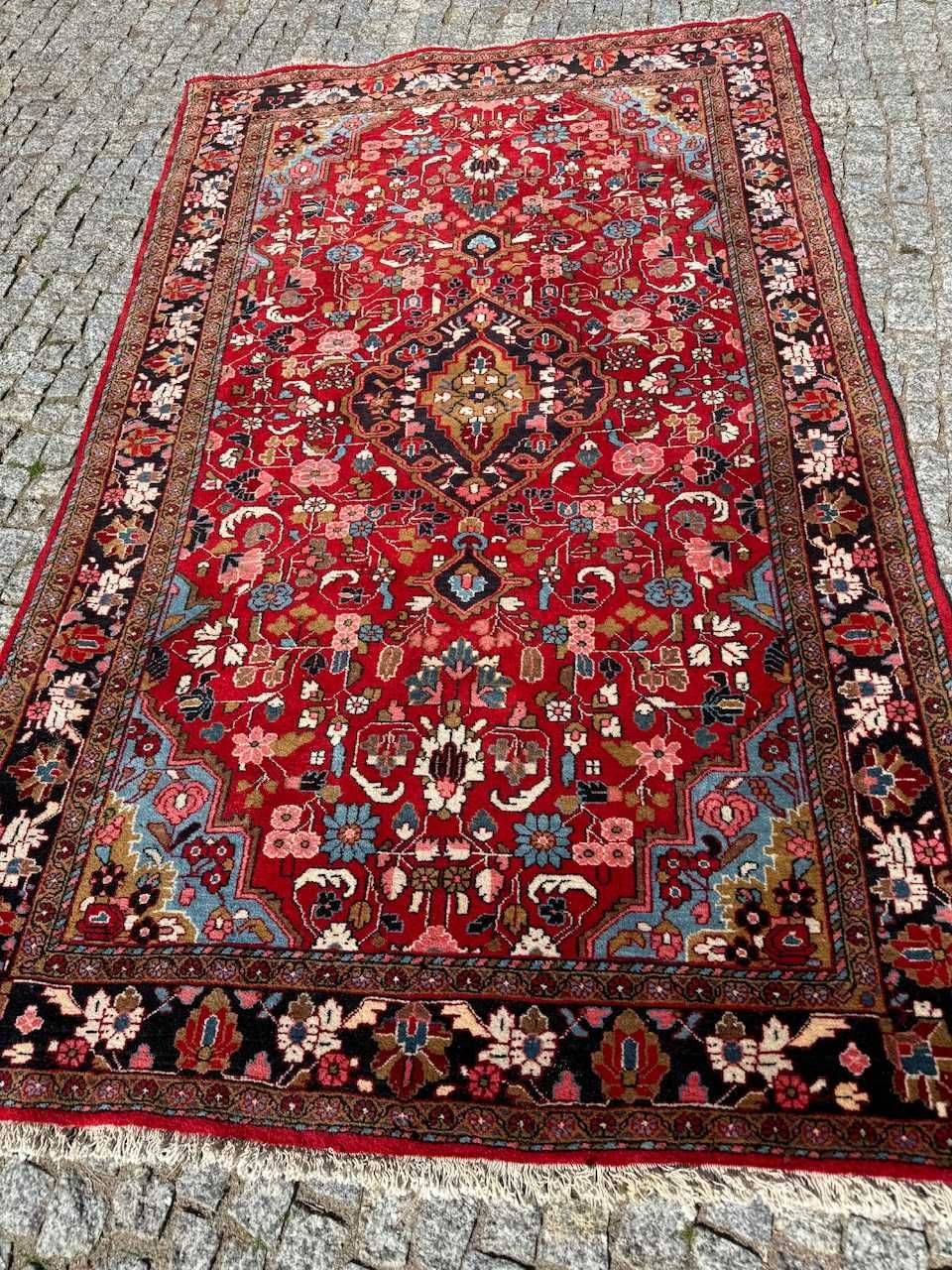 Wełniany r.tkany dywan perski Iran Hamadan 207x125 galeria 14 tys