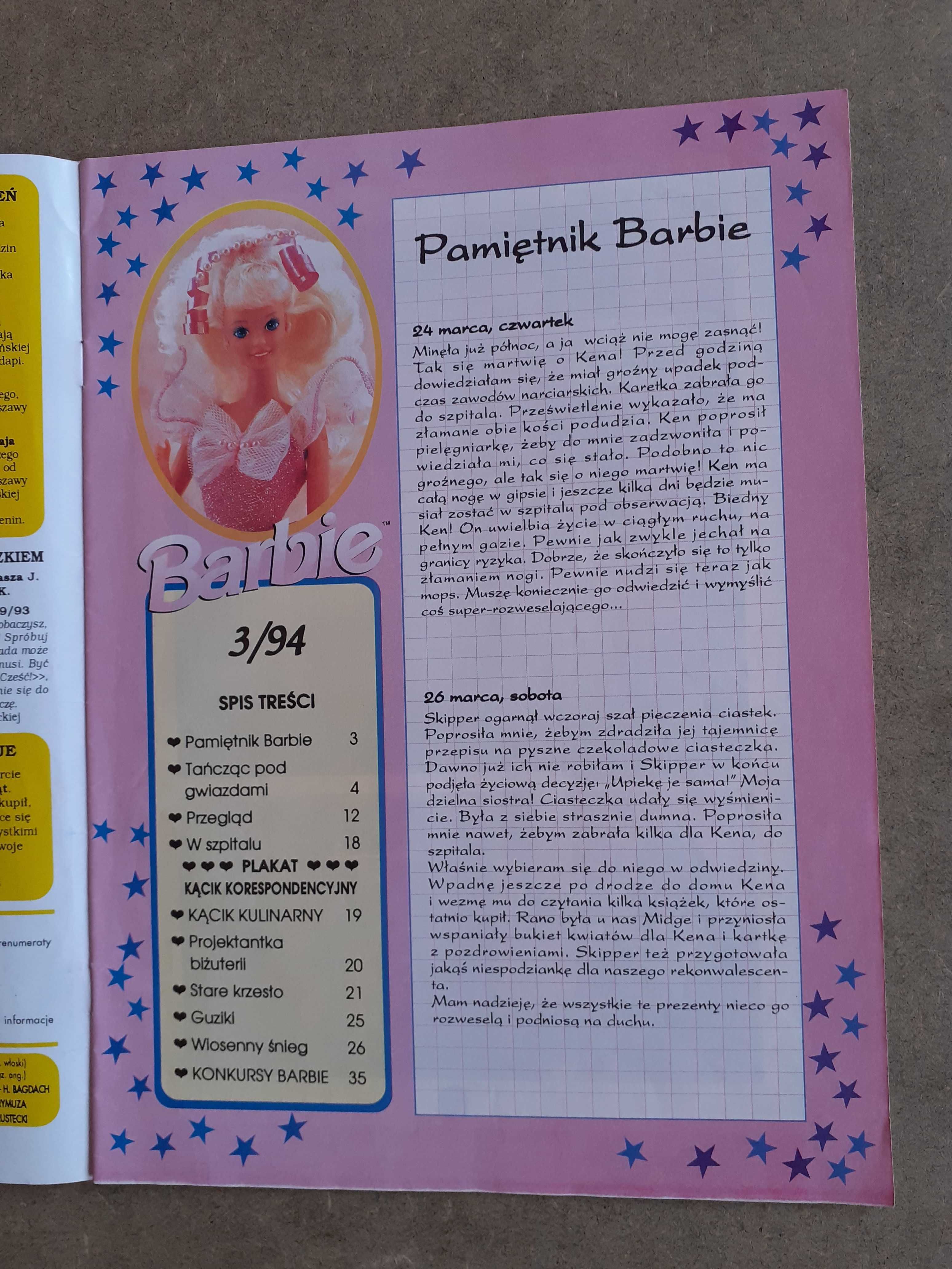 "Barbie" nr 3/94 komiks kolekcjonerski TM-Semic '90s real vintage