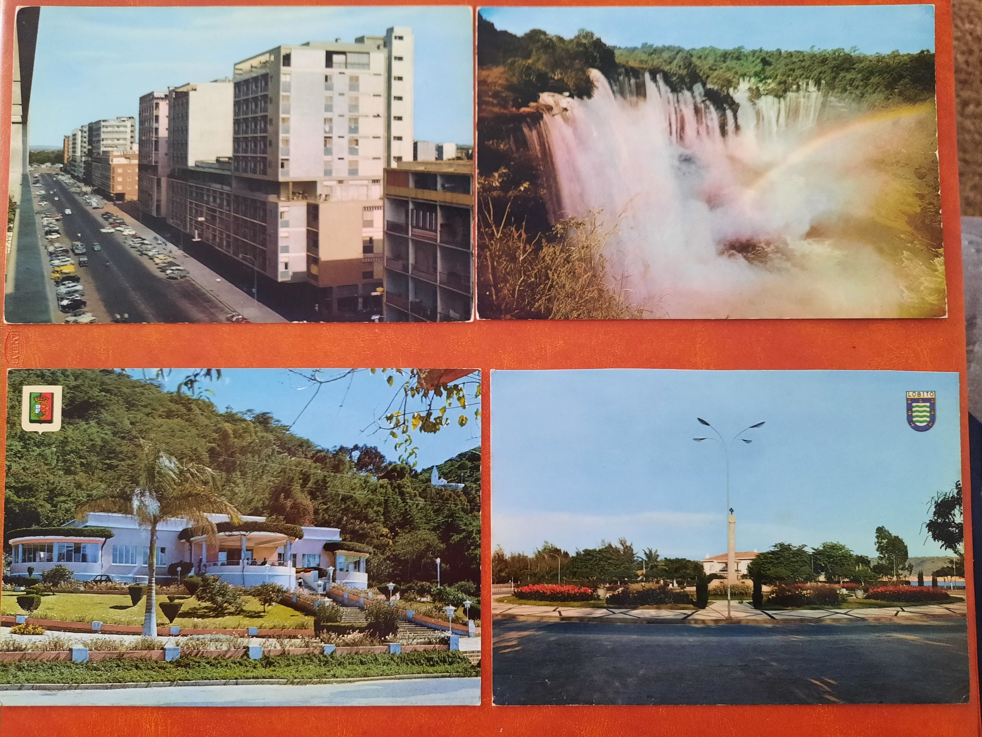 4 postais de Angola - década de 70