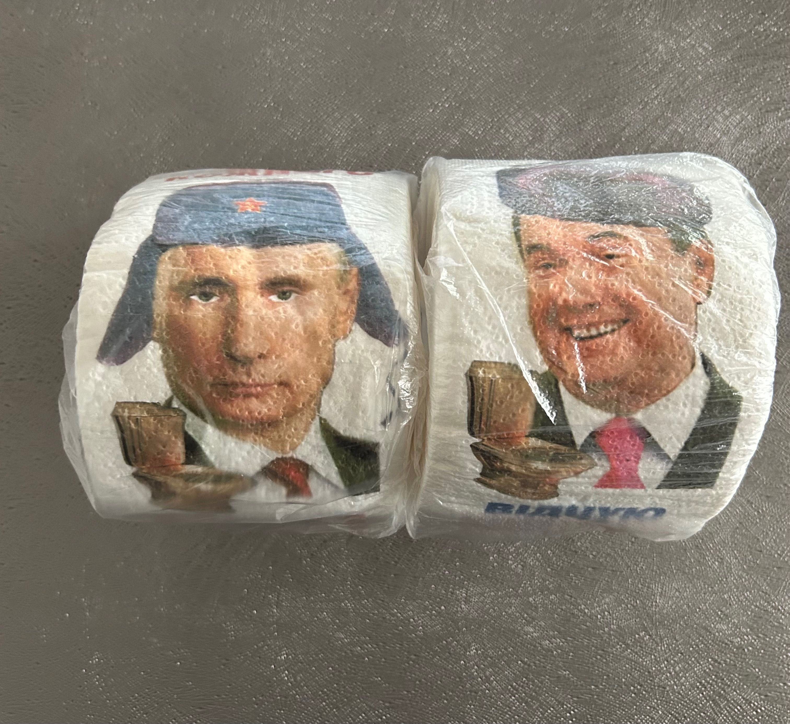 Wladimir Putin papier toaletowy 2 rolki papier z Putinem