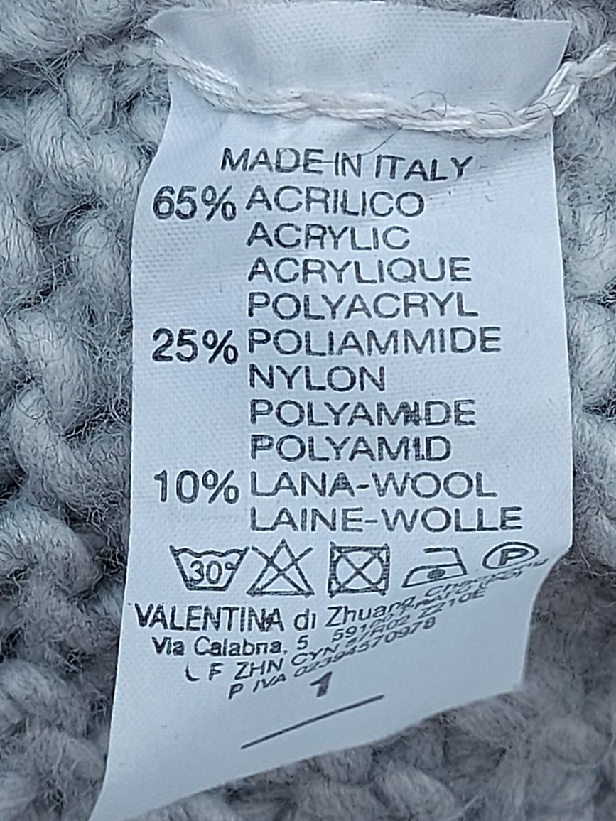 Kardigan damska zimowa rozmiar XL/2XL 10%wełna nietypowy
