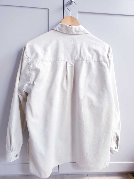 Kurtka koszulowa koszula lniana vintage Blue Image 46 48