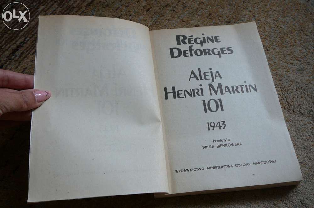 Aleja Henri Martin 101 Régine Deforges