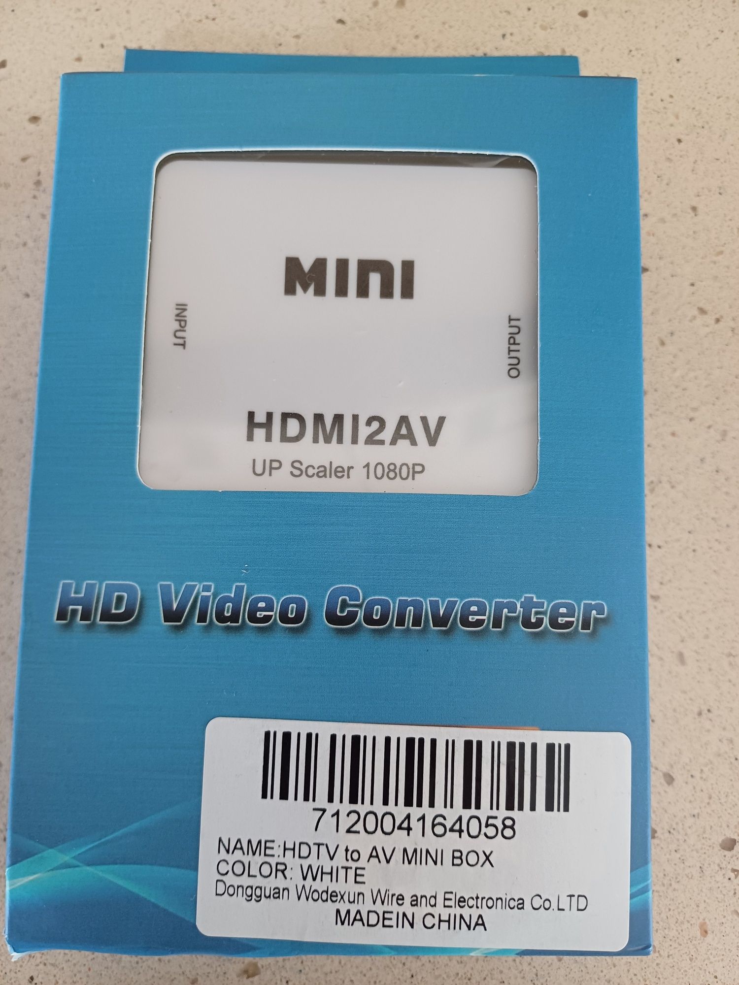 Conversor de HDMI para AV (RCA)  NOVO em caixa nunca usado
