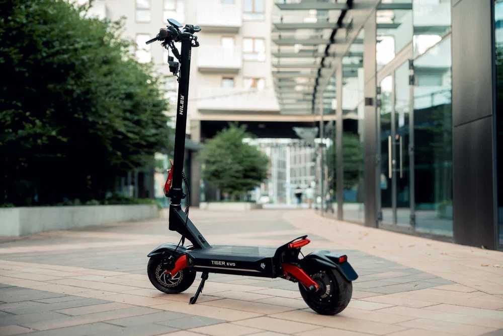 Wodoodporna hulajnoga elektryczna Hiley Tiger EVO GTR - Flame Red IPX7