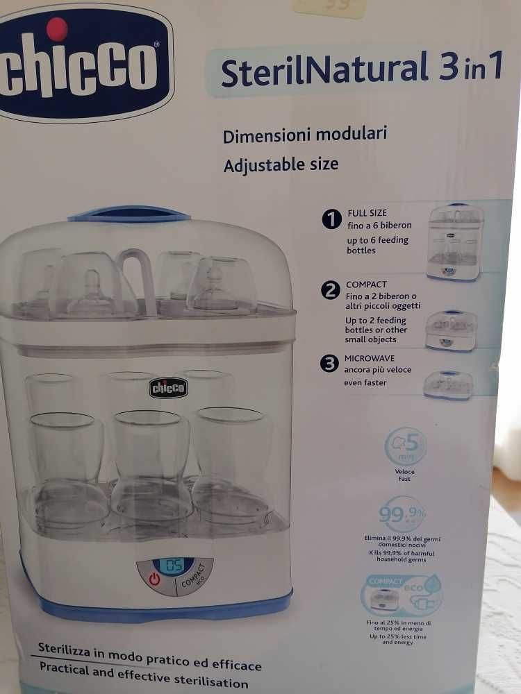 Bomba de amamentação + Esterilizador Chicco + Oferta Imperdível!!