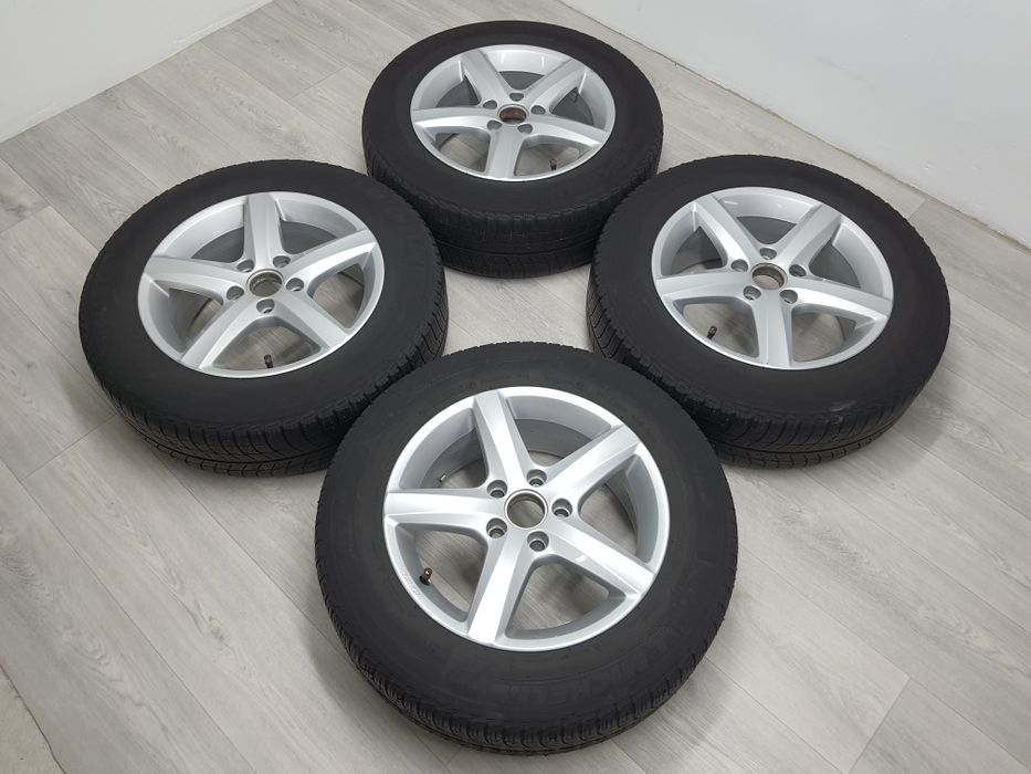 Диски р16 5/112 VW,Skoda,Seat,Audi з гумою Michelin 215/60/16