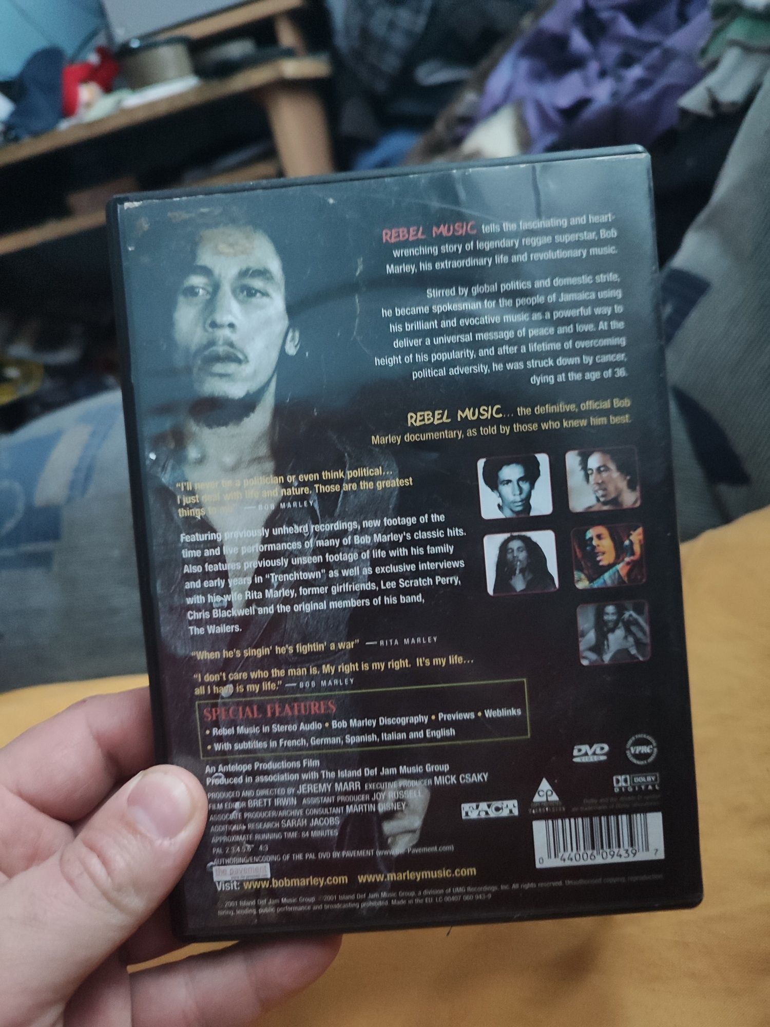 Film Rebel Music - The Bob Marley Story płyta DVD