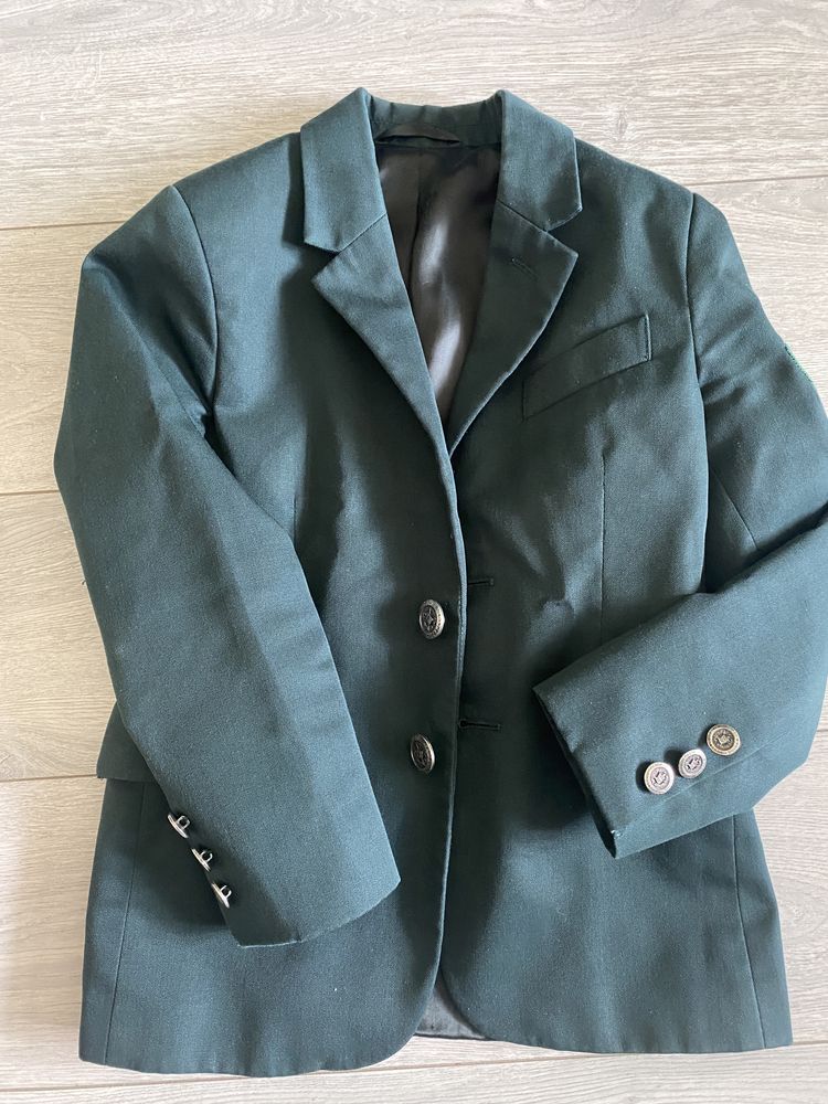 Пиджак школьный зеленый Велма, р.116-60-56