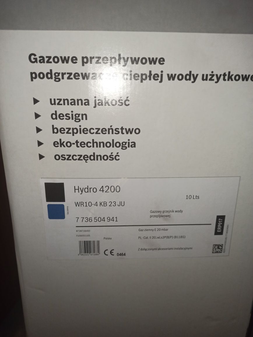 Piecyk gazowy Junkers hydro 4200