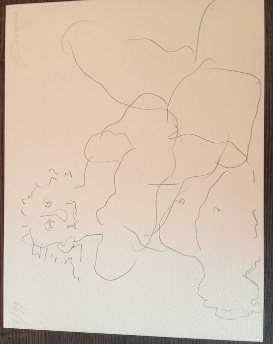 Serigrafia de Júlio Pomar numerada e assinada