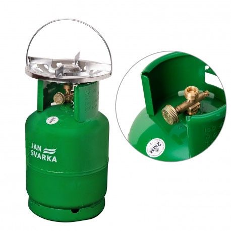 Газовый баллон "JAN Svarka" VIP 8л с латунными тарелками