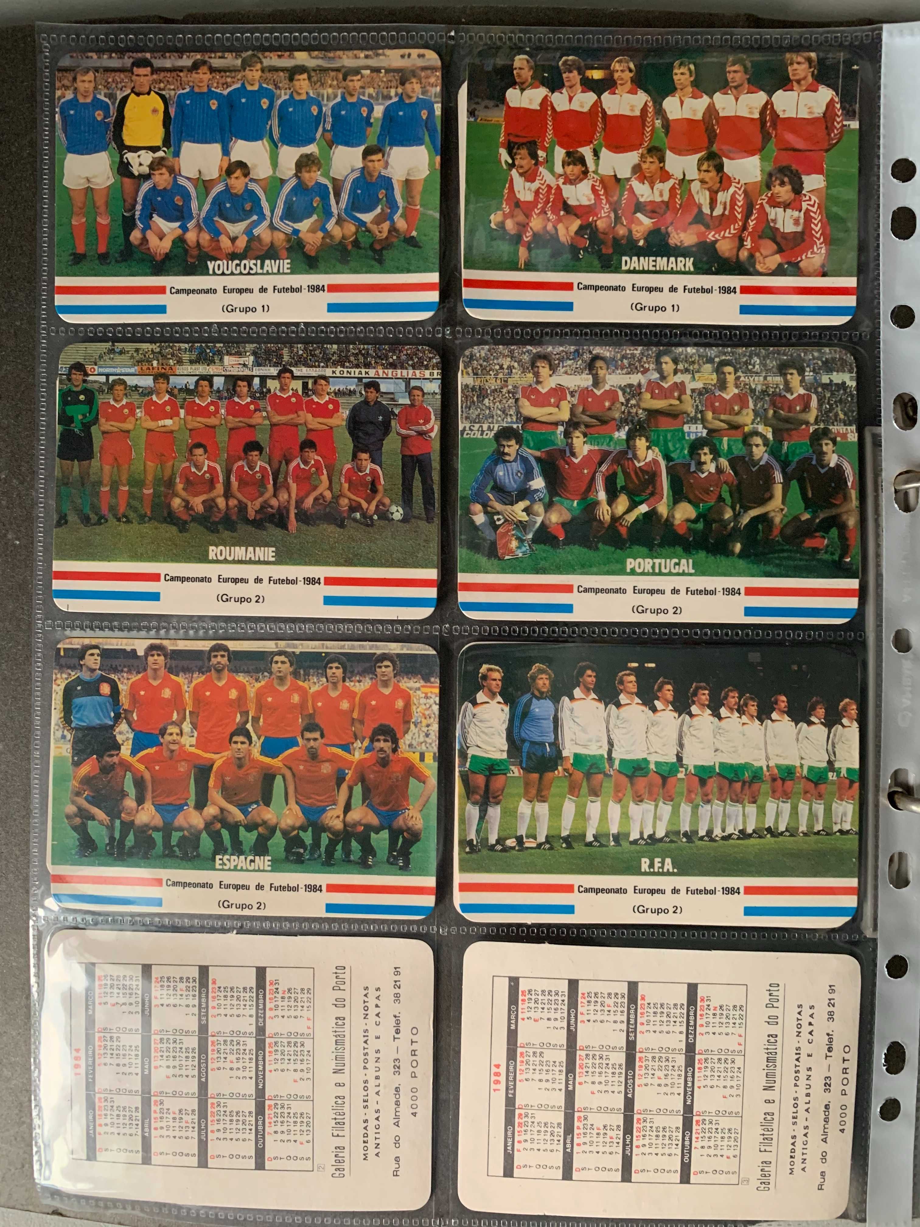 Calendários Antigos de Futebol - Euro 1984 (preço unitário)