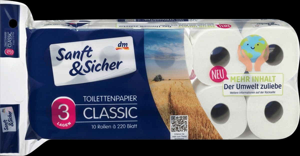 Туалетний папір Sanft & Sicher Classic (10*220) 2200 відривів