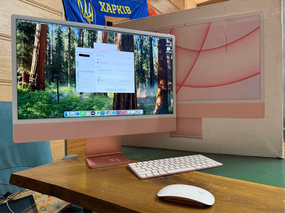 iMac 24 M1/8CPU/8GPU/256GB Retina, Touch ID, гарний стан