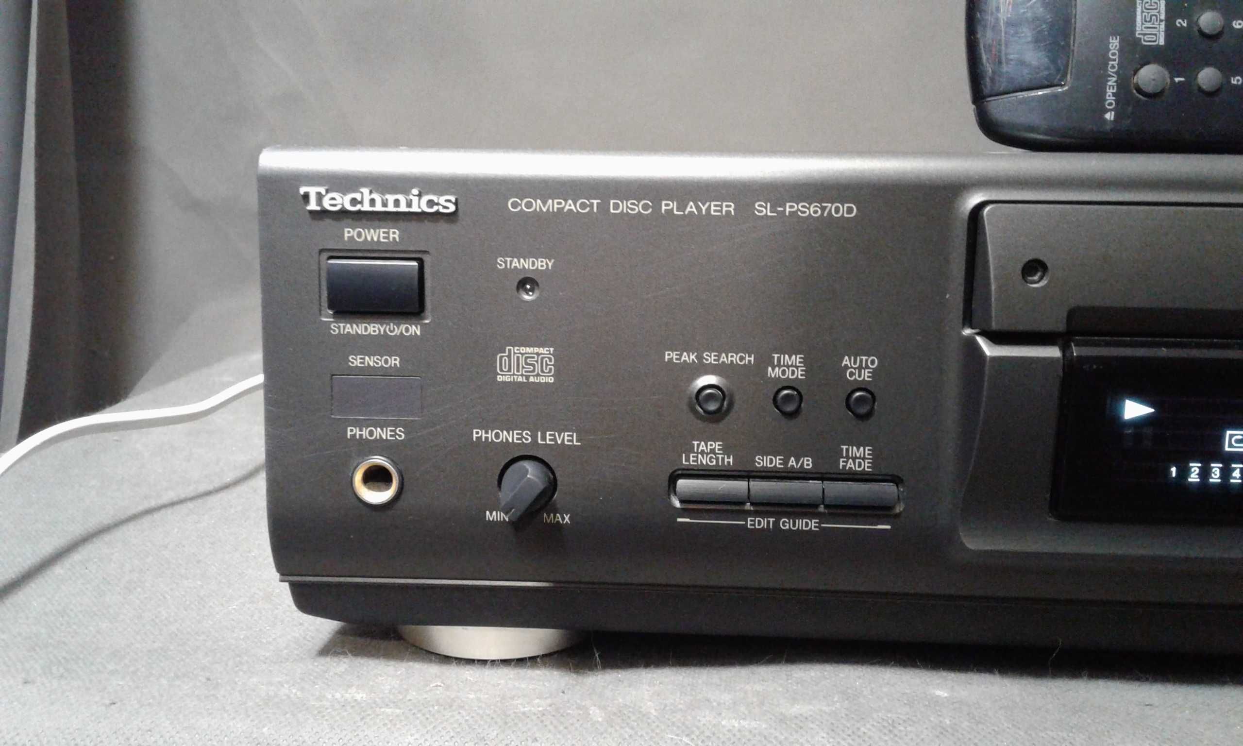 TECHNICS SL-PS670D,pilot,odtwarzacz cd